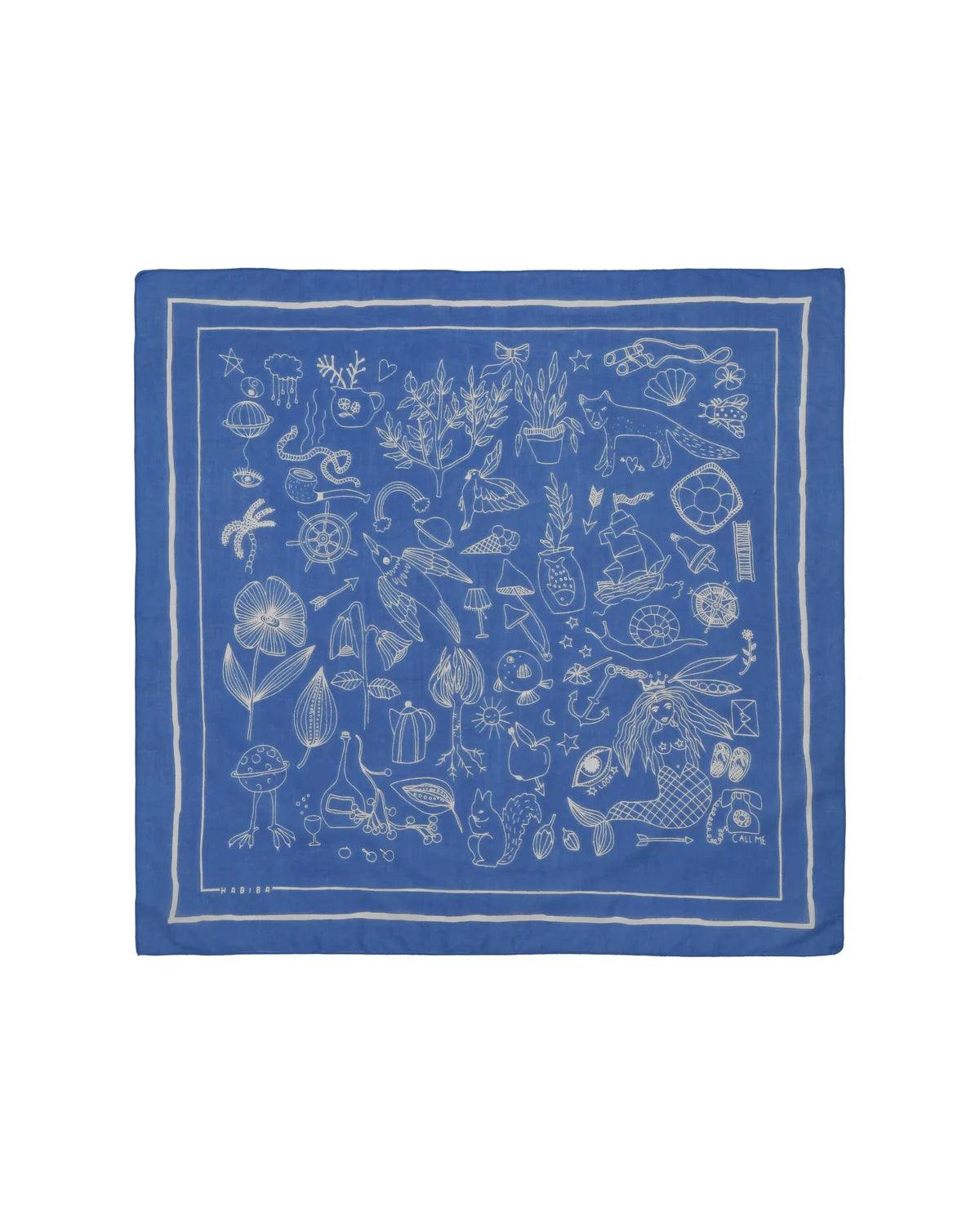Vanessa Bandana Japan Blue – HABIBA 2 SLOU
