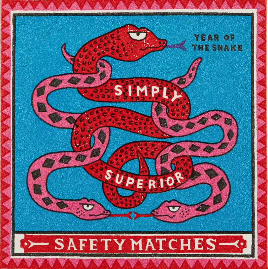 Zapałki w pudełku Year of The Snake od Archivist Matches SLOU