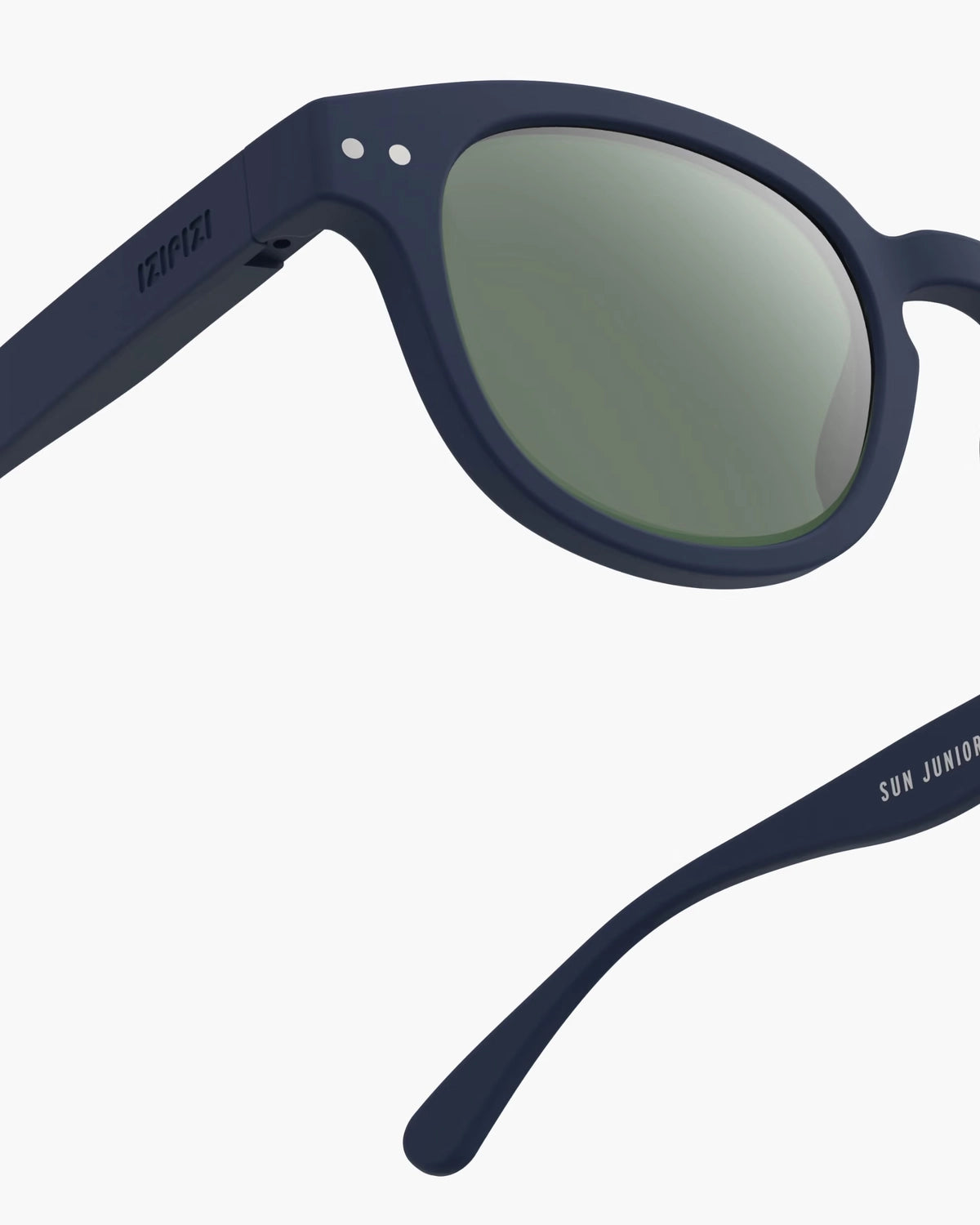Okulary Izipizi Navy Blue – detal zauszników
