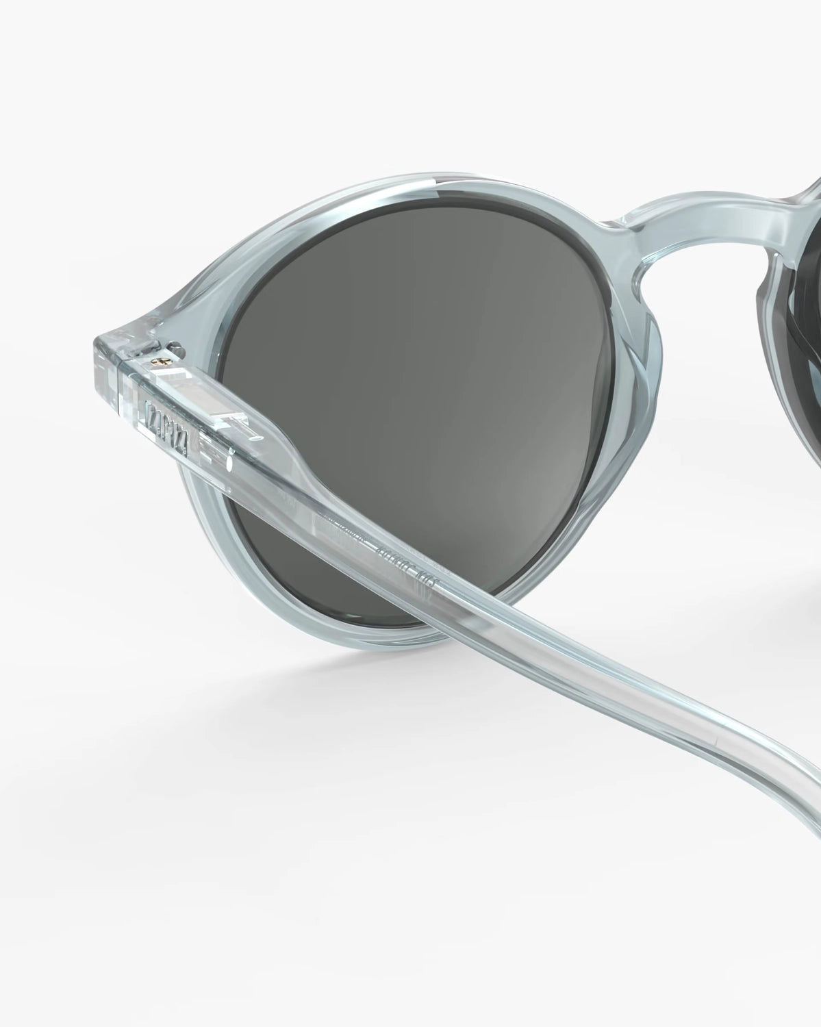 Okulary Izipizi #D Frozen Blue – detal oprawki i soczewki
