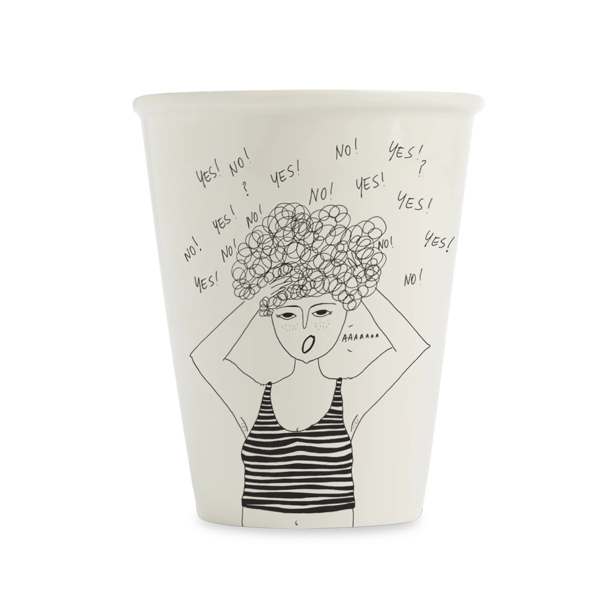 Kubek porcelanowy overthinking