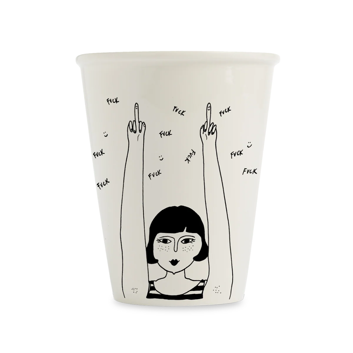 Kubek porcelanowy Fuck Fuck Fuck od Helen B SLOU