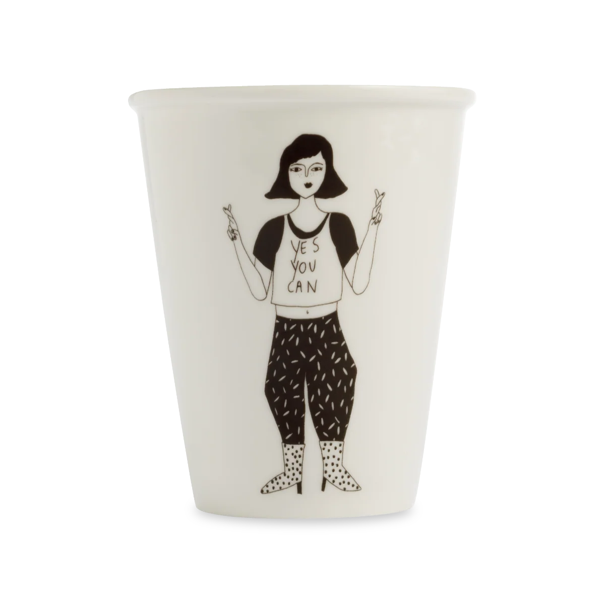Kubek porcelanowy Yes You Can od Helen B SLOU
