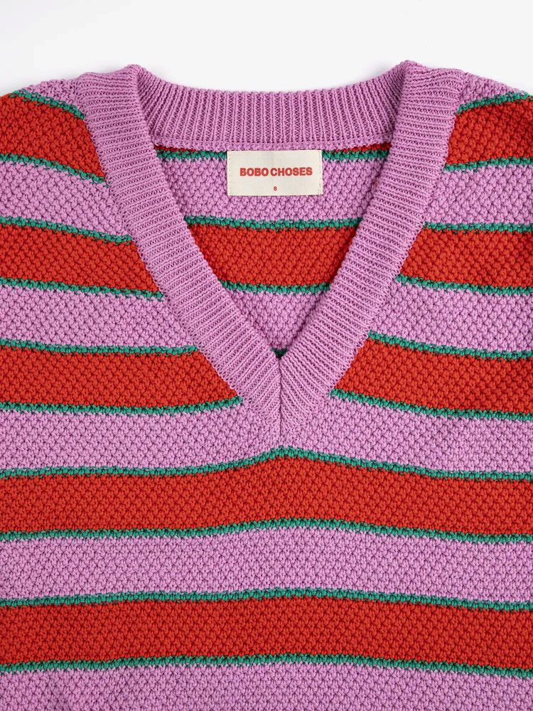 Kamizelka Striped V neck