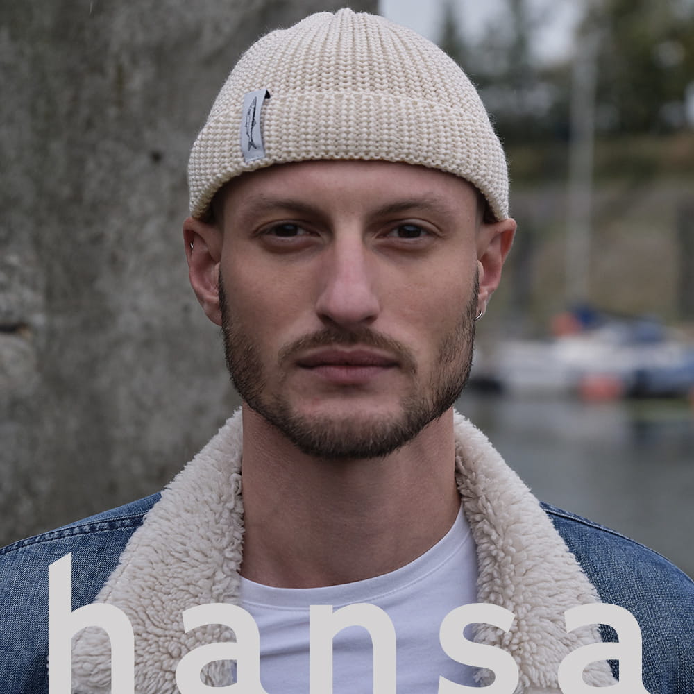 Czapka dokerka ecru