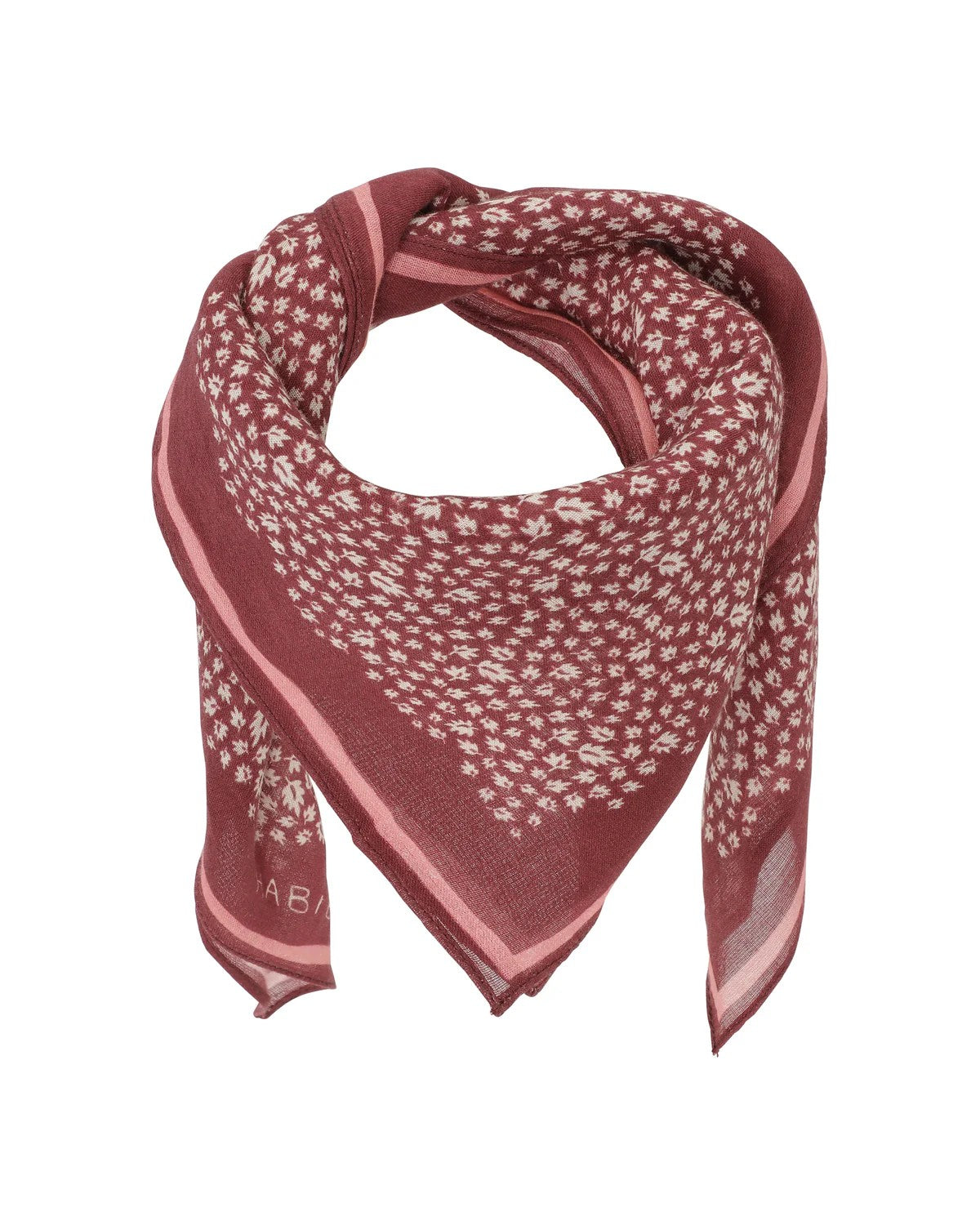Chusta Bandana Autumn Leaf Burgundy