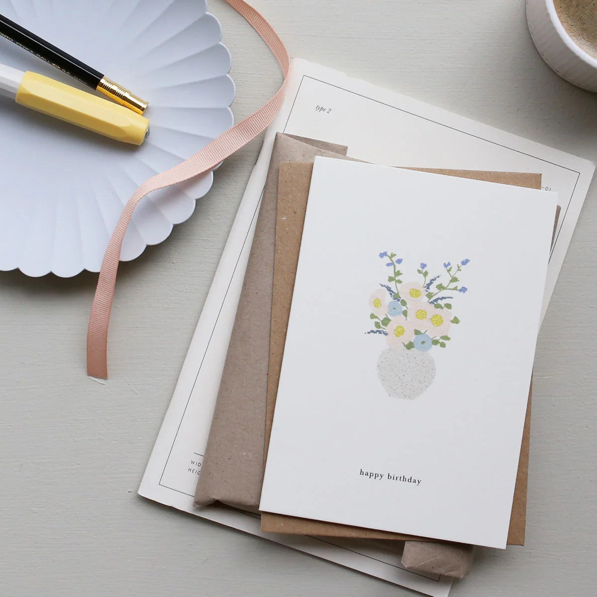 Kartka Birthday Flowers