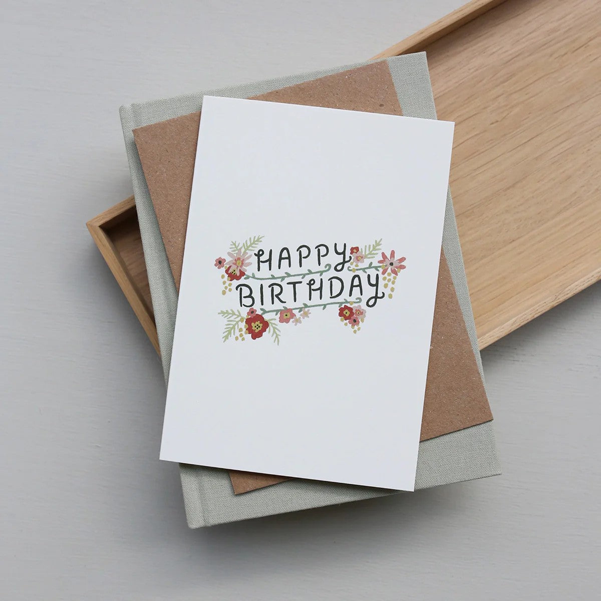 Kartka Floral Birthday