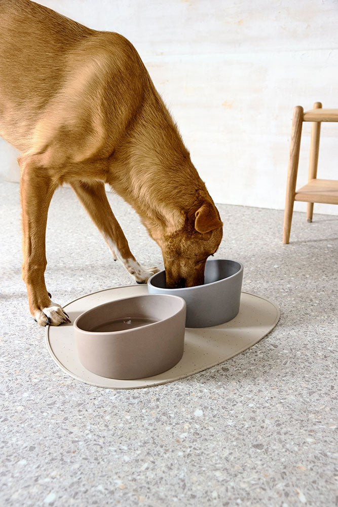 Miska porcelanowa dla psa Cali Grey