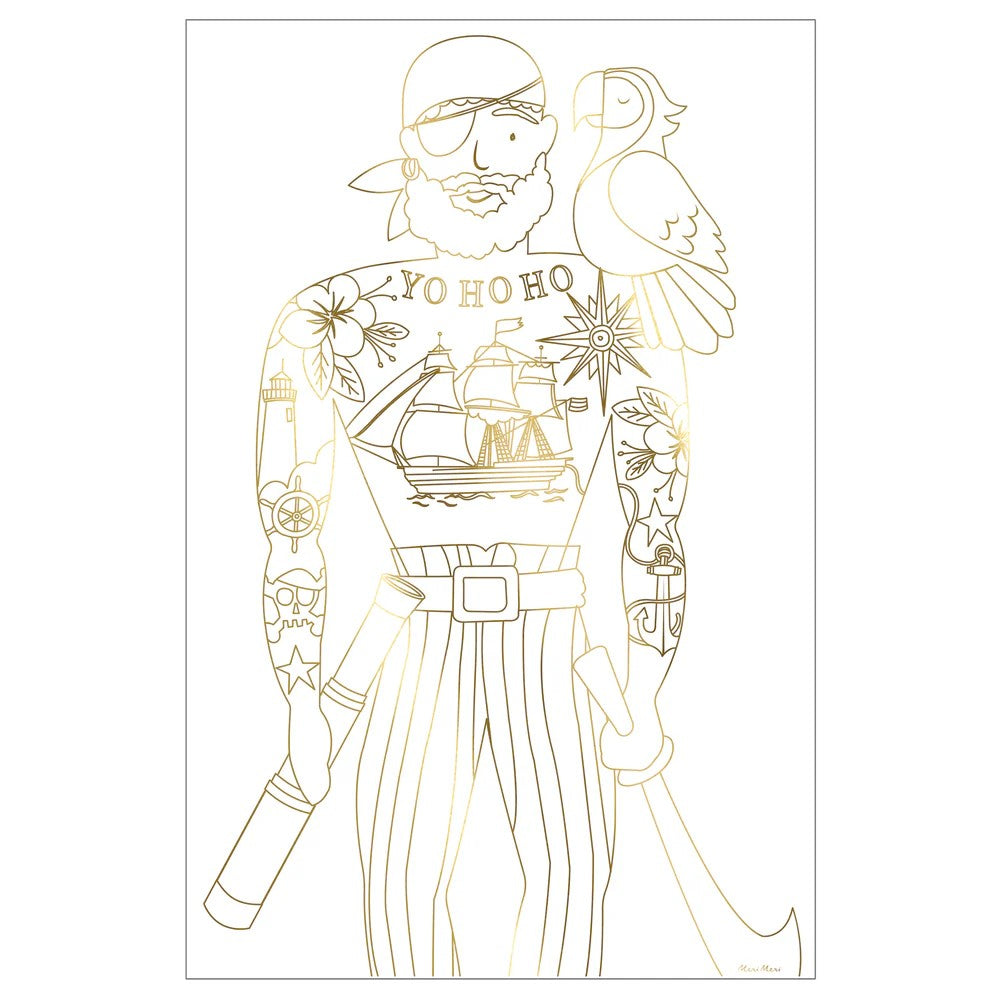 Plakaty kolorowanki Piraci