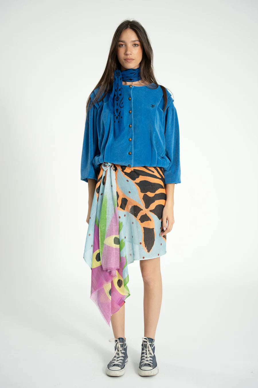 Rozpinana bluza Fitted Blue