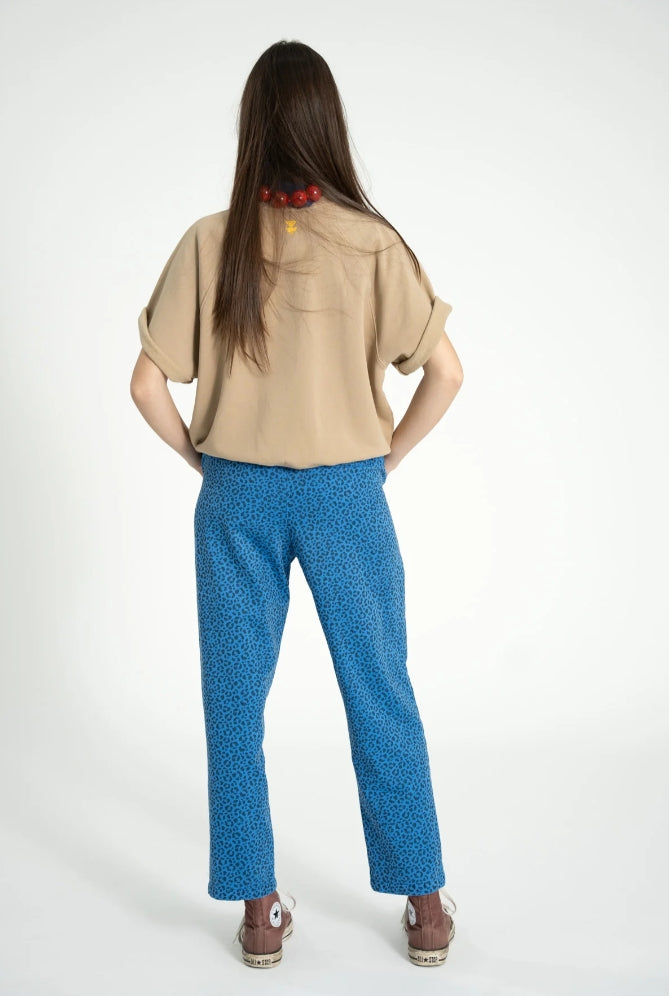 Spodnie Animal Print Blue