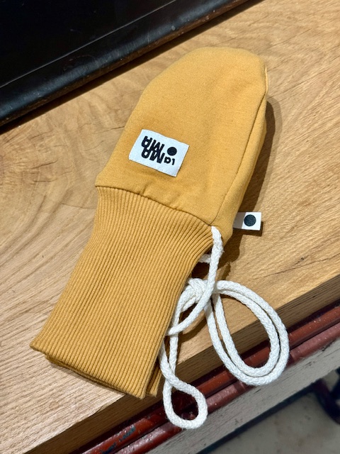 SLOU musztardowe rękawiczki