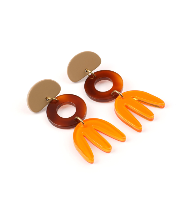 slou-turtle-story-kolczyki-mayari-orange-vision