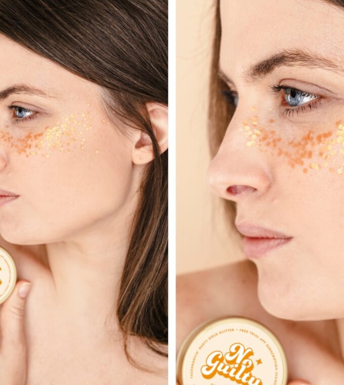 Bio brokat Rusty Gold