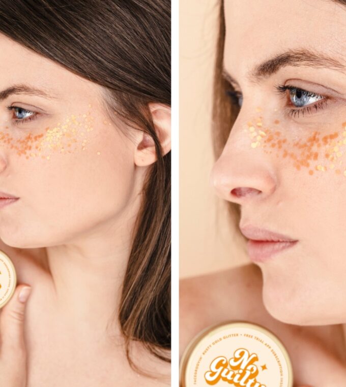 Bio brokat Rusty Gold