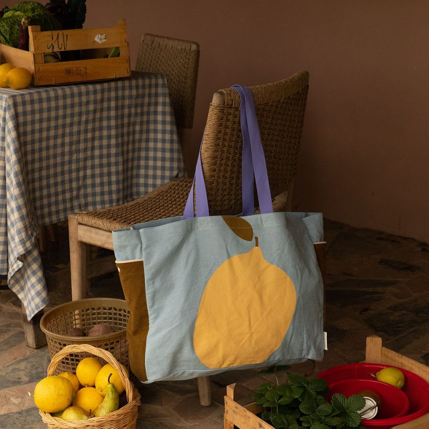 Torba Shopper Jeans Lemon - Image 2