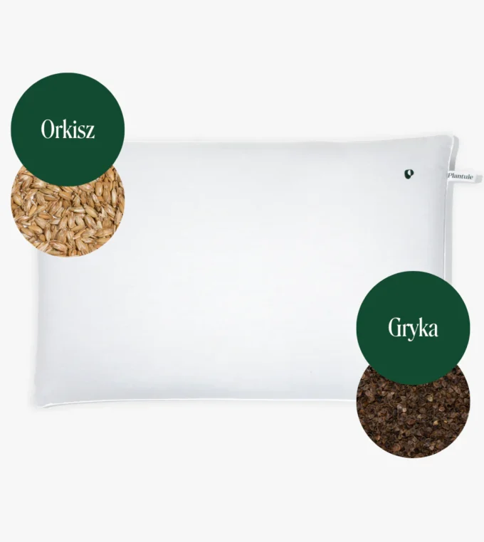 Poduszka dwustronna 45x60 gryka i orkisz