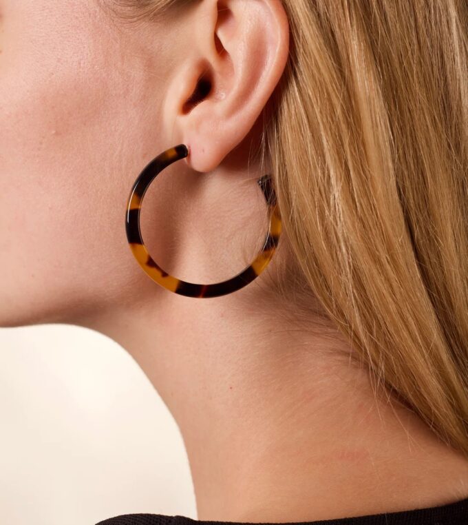 Kolczyki Alice White Tortoise