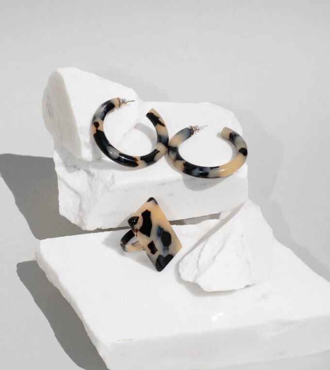 Kolczyki Mary Light Tortoise