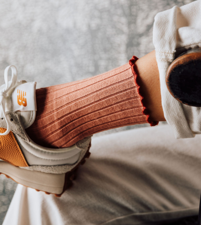 Skarpety brązowe Delphine