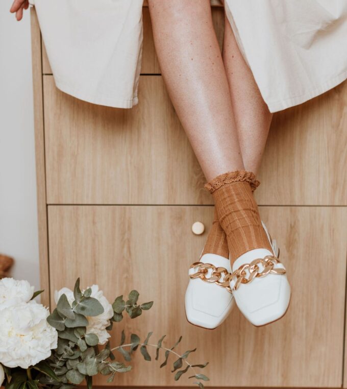 Skarpety kremowe Lili