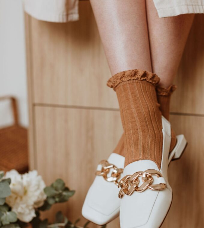 Skarpety kremowe Lili