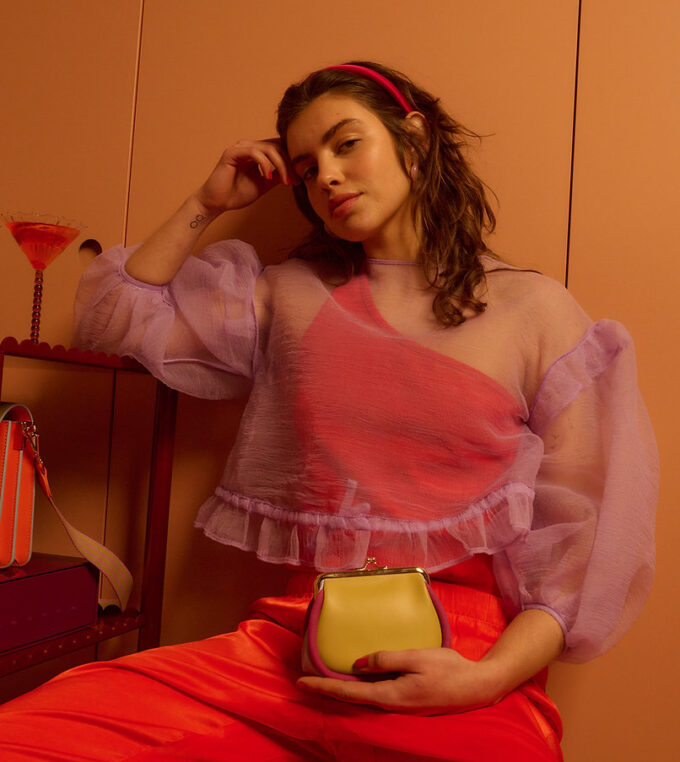 Portmonetka il Sole Positano Purple