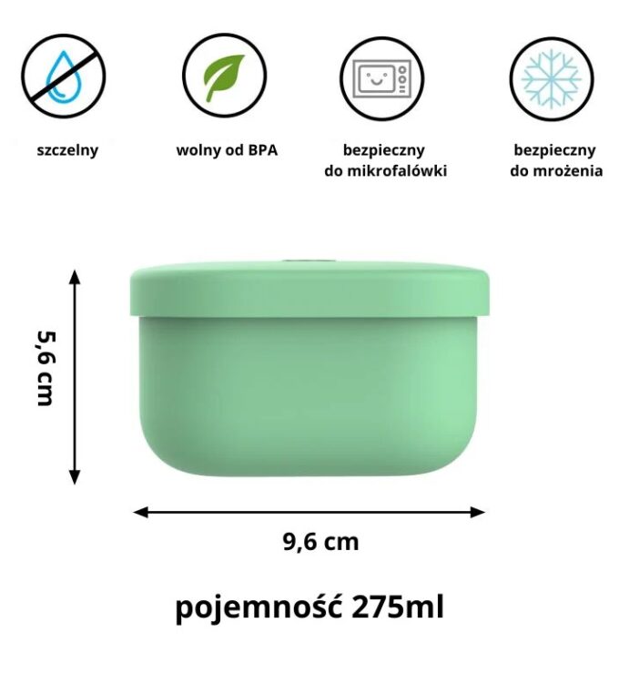 Pudełko na przekąski OmieSnack Green