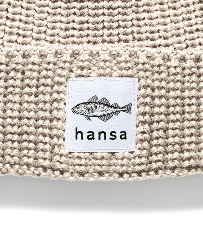 Czapka Beanie beżowa