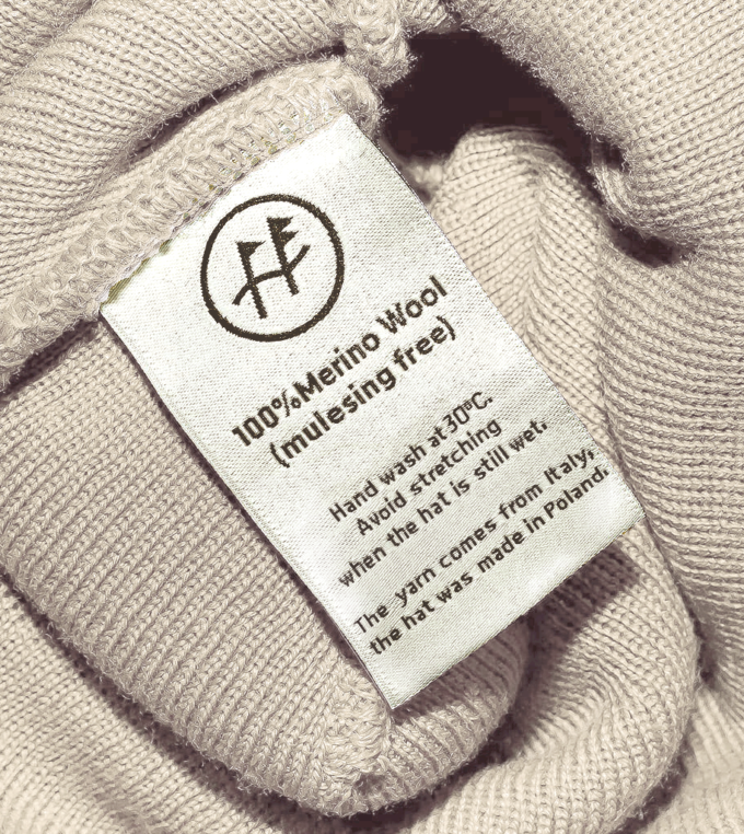 Czapka Slouch Beanie beżowa