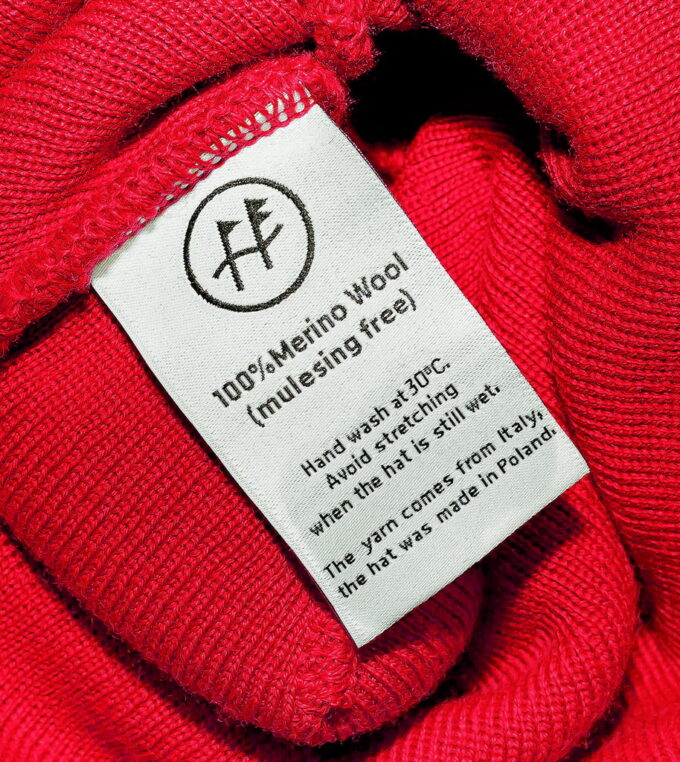 Czapka Slouch Beanie czerwona