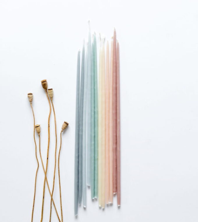 Cienkie świece Maxi Slim Mix 10 szt.