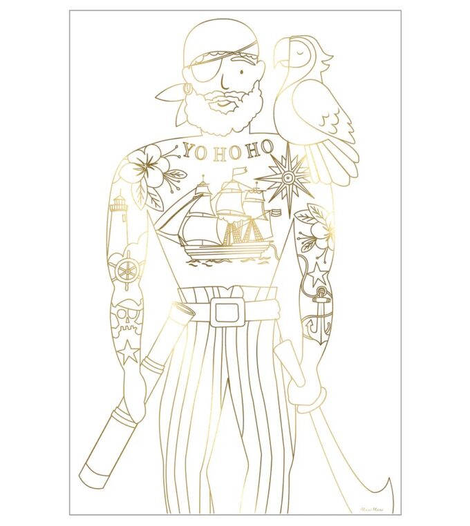 Plakaty kolorowanki Piraci