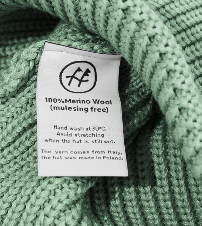 Czapka Beanie szałwiowa