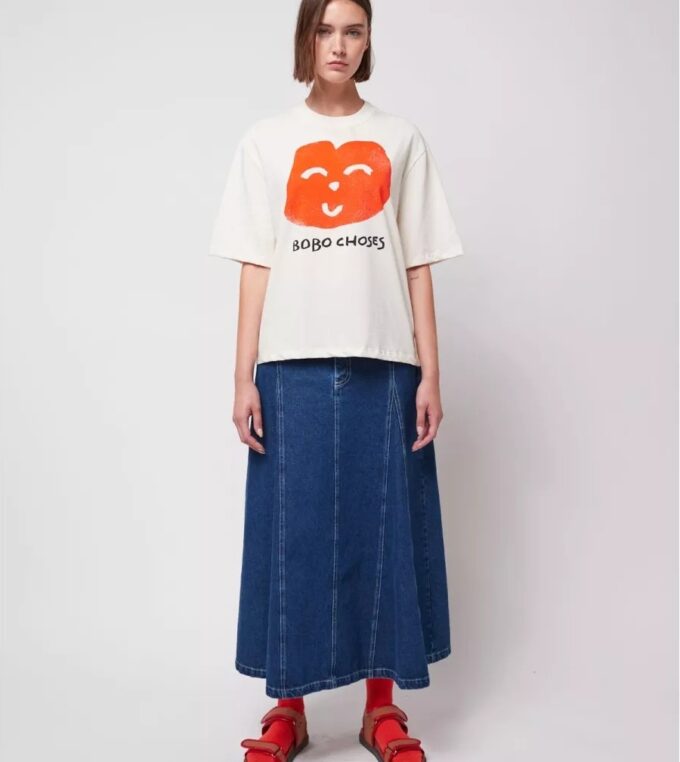 T-shirt Joful Face Boxy