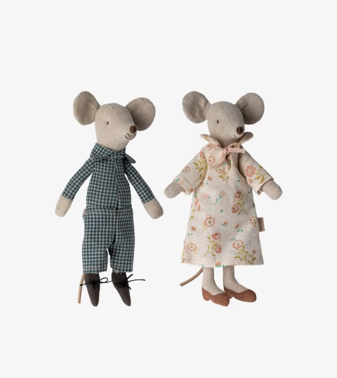 Myszki Babcia i Dziadek w pudełku po cygarach