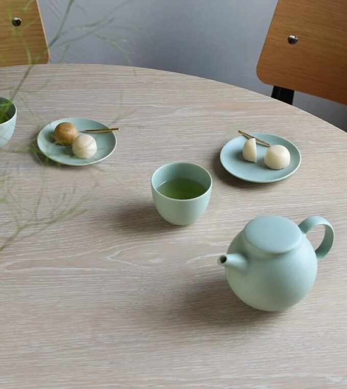 Dzbanek do herbaty Pebble Moss Green