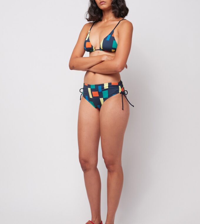 Dół od bikini Color Block Print