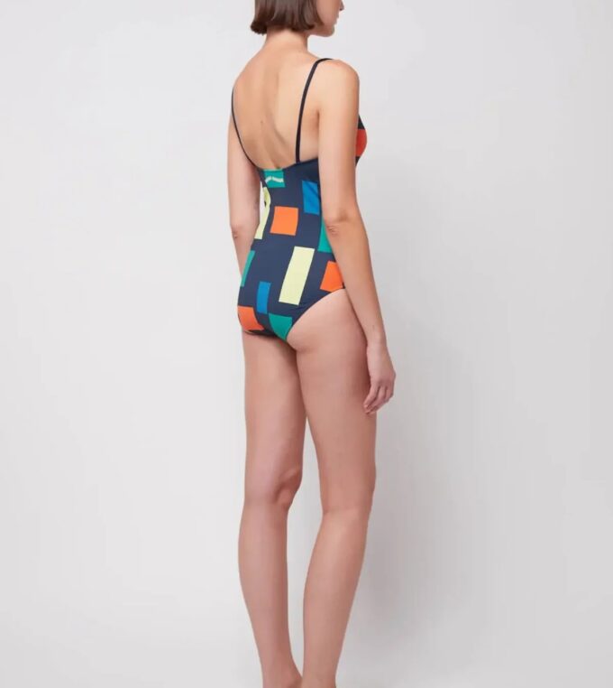 Kostium kąpielowy Color Block Print