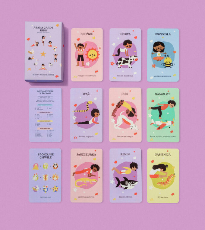 Karty do praktyki jogi dla dzieci