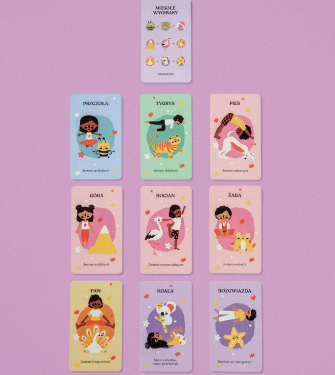 Karty do praktyki jogi dla dzieci