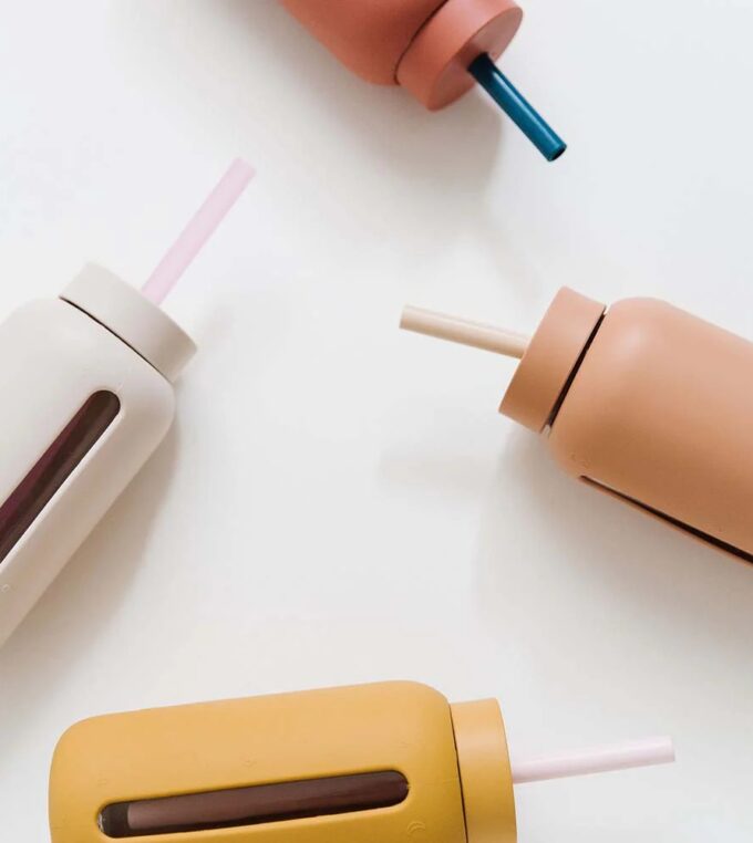 Słomki silikonowe 4-pak