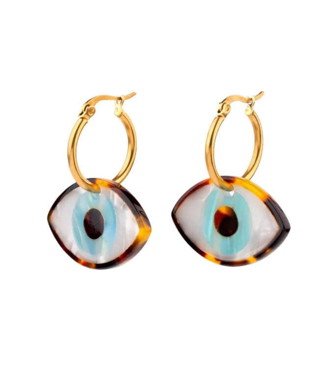 Kolczyki Oczy niebieskie