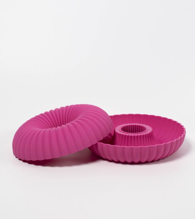 Duży Donut pojemnik na biżuterię różowy