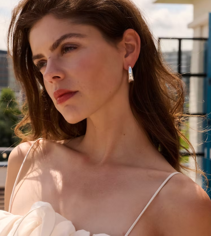 Kolczyki Cerchio Sparkling Silver