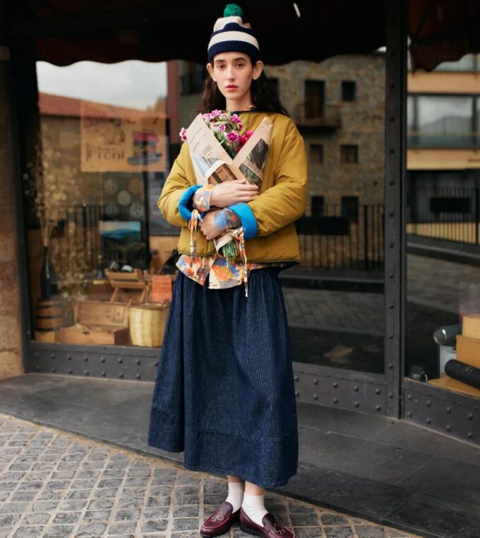 Spódnica Denim Stripe A-Line