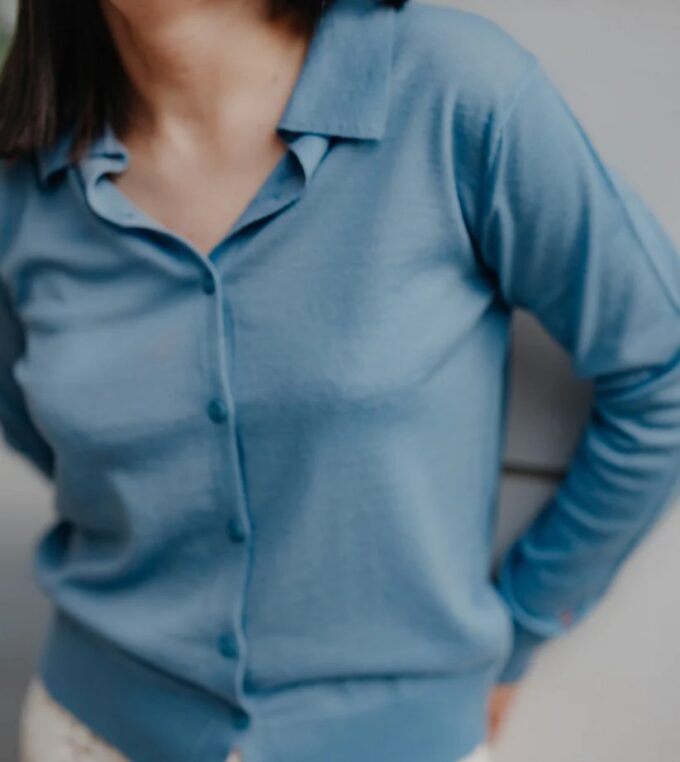 Kardigan Give a Hug, Ladybug Blue