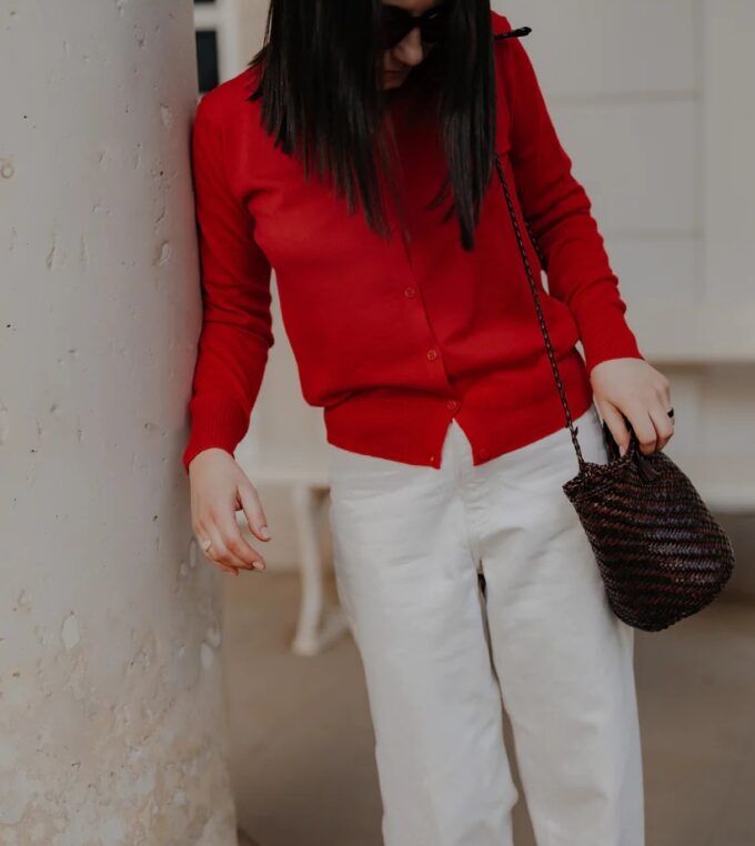 Kardigan Give a Hug, Ladybug Red