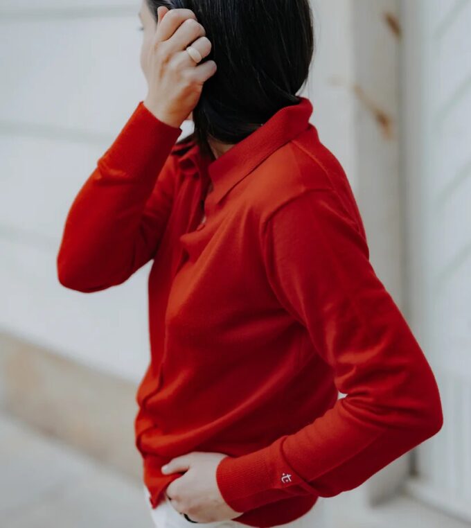 Kardigan Give a Hug, Ladybug Red